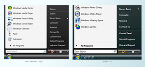 New Start menu style
