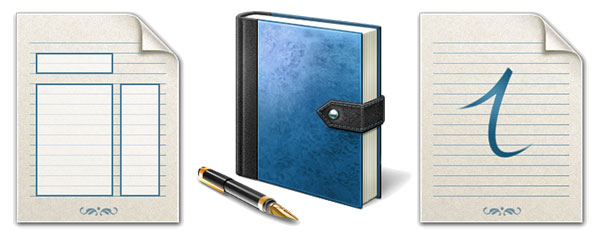 Windows Vista Journal icons