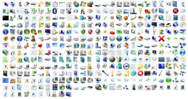 Windows Vista 256x256 high-resolution icons