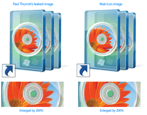 Paul Thurrott leaked image comparison