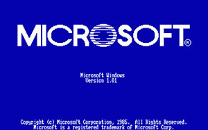 Windows 1.01 bootscreen