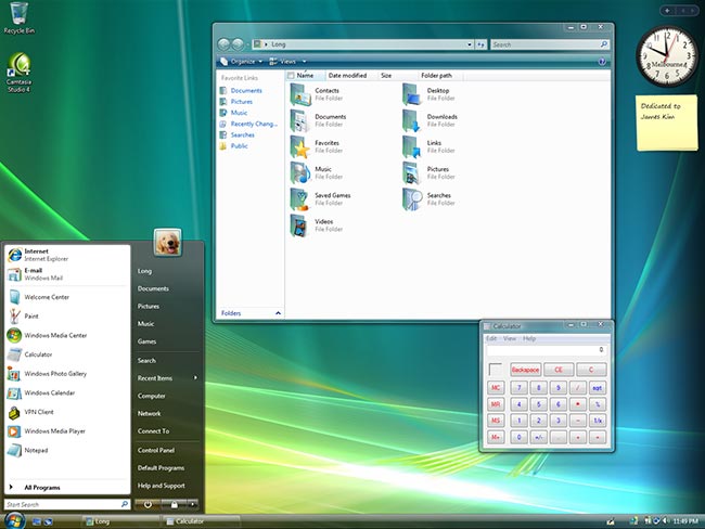 Windows Vista DPI scaling comparison