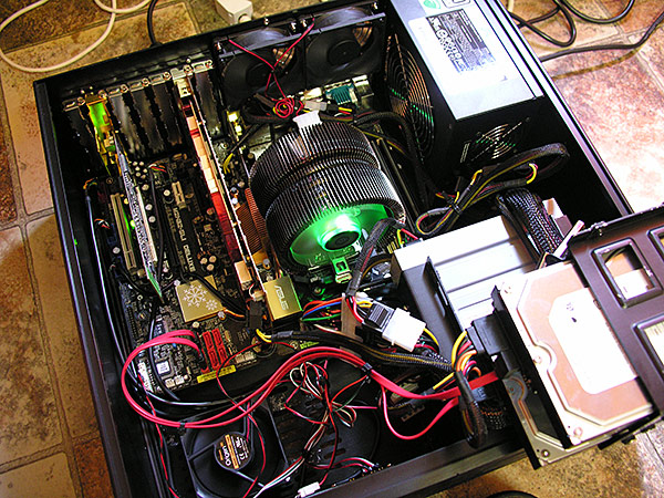 Velocity Micro Media Center PC inside