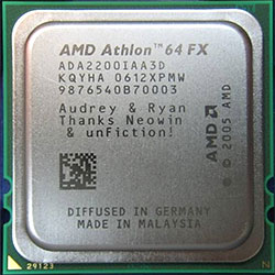 AMD engraved chip
