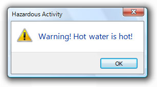 Hot water is hot