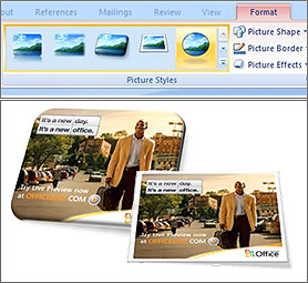 Changing picture styles on MSN.com with Office 2007