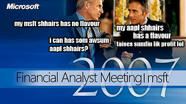 Microsoft Financial Analyst Meeting LOLCat