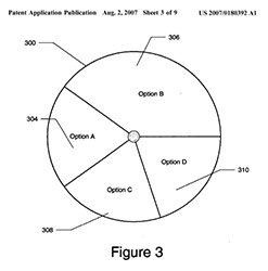 Microsoft pie menu patent