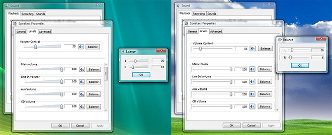 Windows Vista Sound Properties SP1