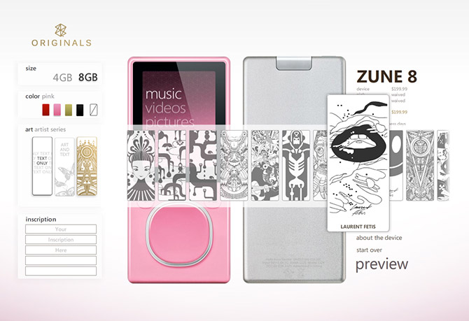 Zune Originals customization