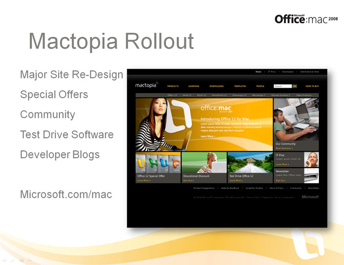 Mactopia website redesign