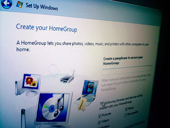 Windows 7 HomeGroup