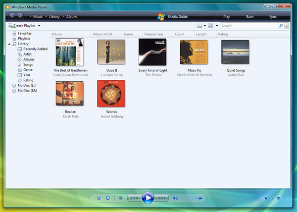 Windows 7 Windows Media Player