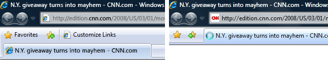 Internet Explorer 8 toolbar vs Internet Explorer 7
