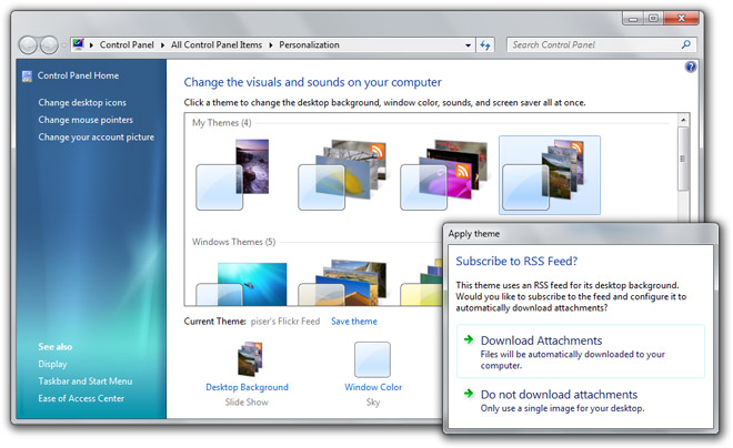 RSS-powered Windows 7 desktop slideshows | istartedsomething