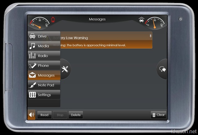 Better Place in-car console WPF prototype