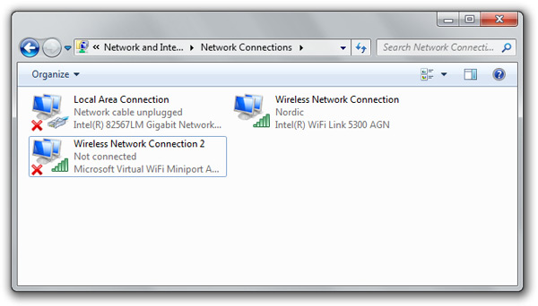 Latest Intel Drivers Add Windows 7 Virtual WiFi Support.