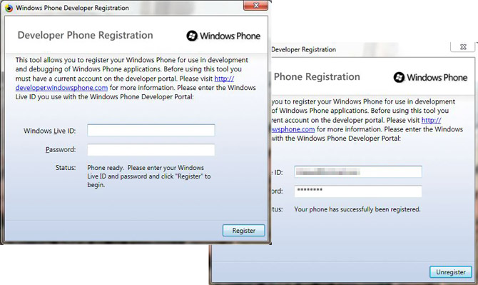Windows Phone 7 developer phone unlock
