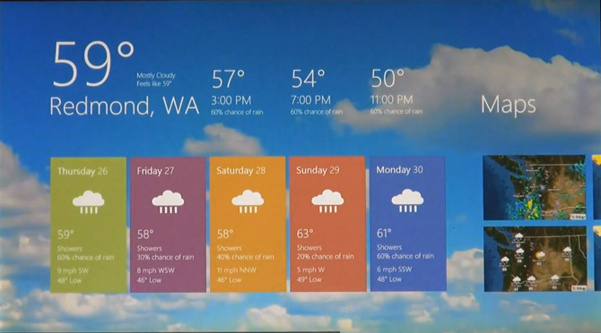 Windows 8 Tablet UI D9 demo