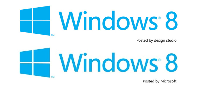 Windows 8 logo difference