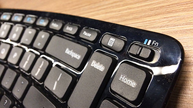 microsoft ergonomic keyboard function keys not working